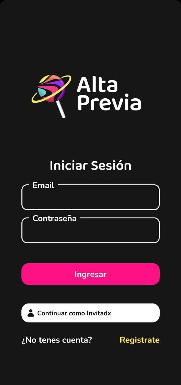 Alta Previa party game app